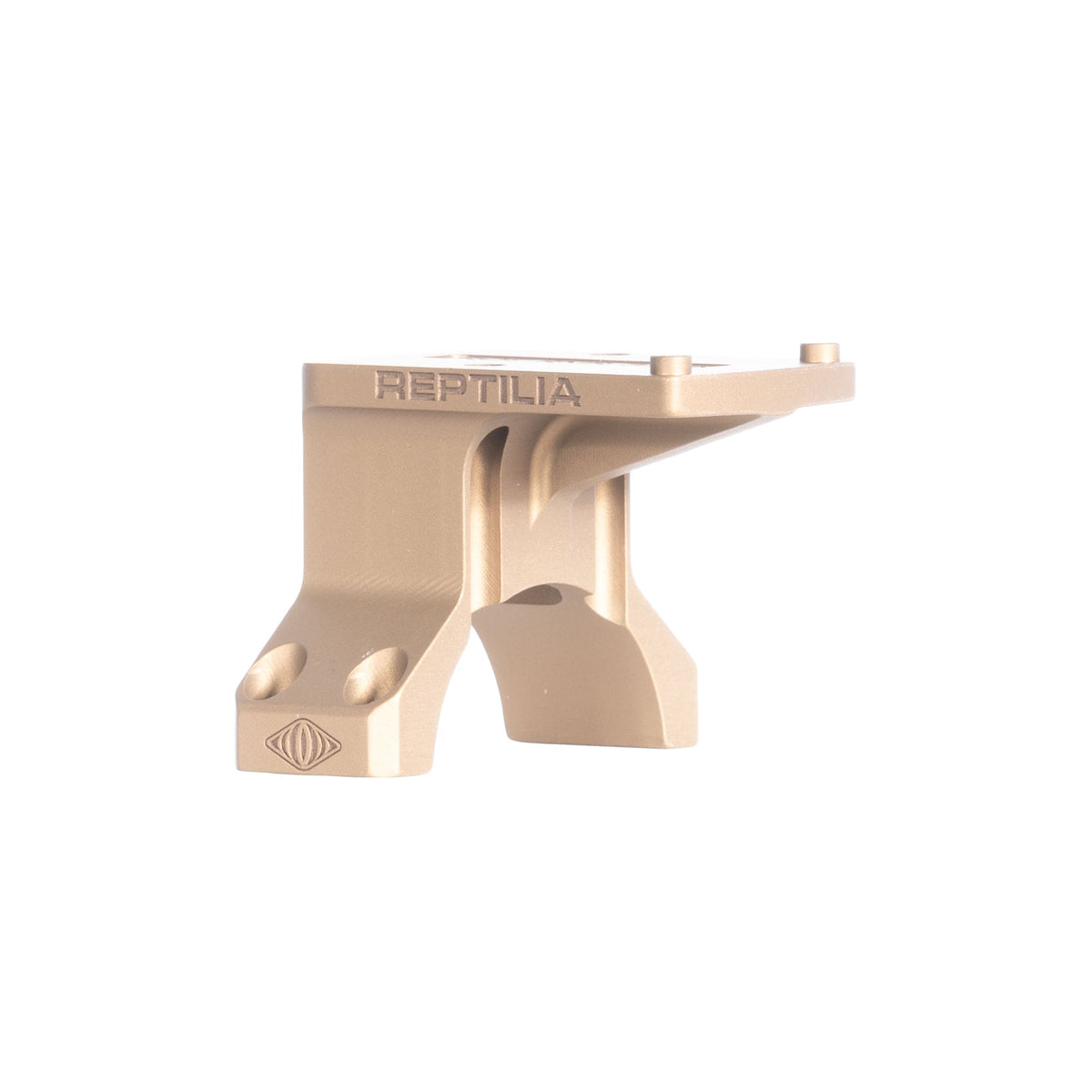 Reptilia 35mm ROF-90 optic mount for Trijicon RMR and SRO, in Flat Dark Earth, side view