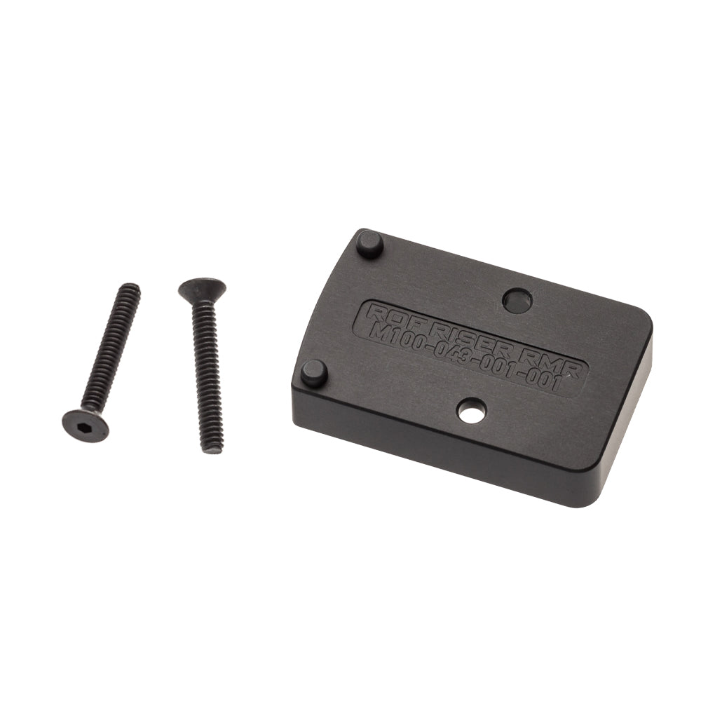 Reptilia ROF Riser 10mm plate for Trijicon RMR, with its two mounting screws