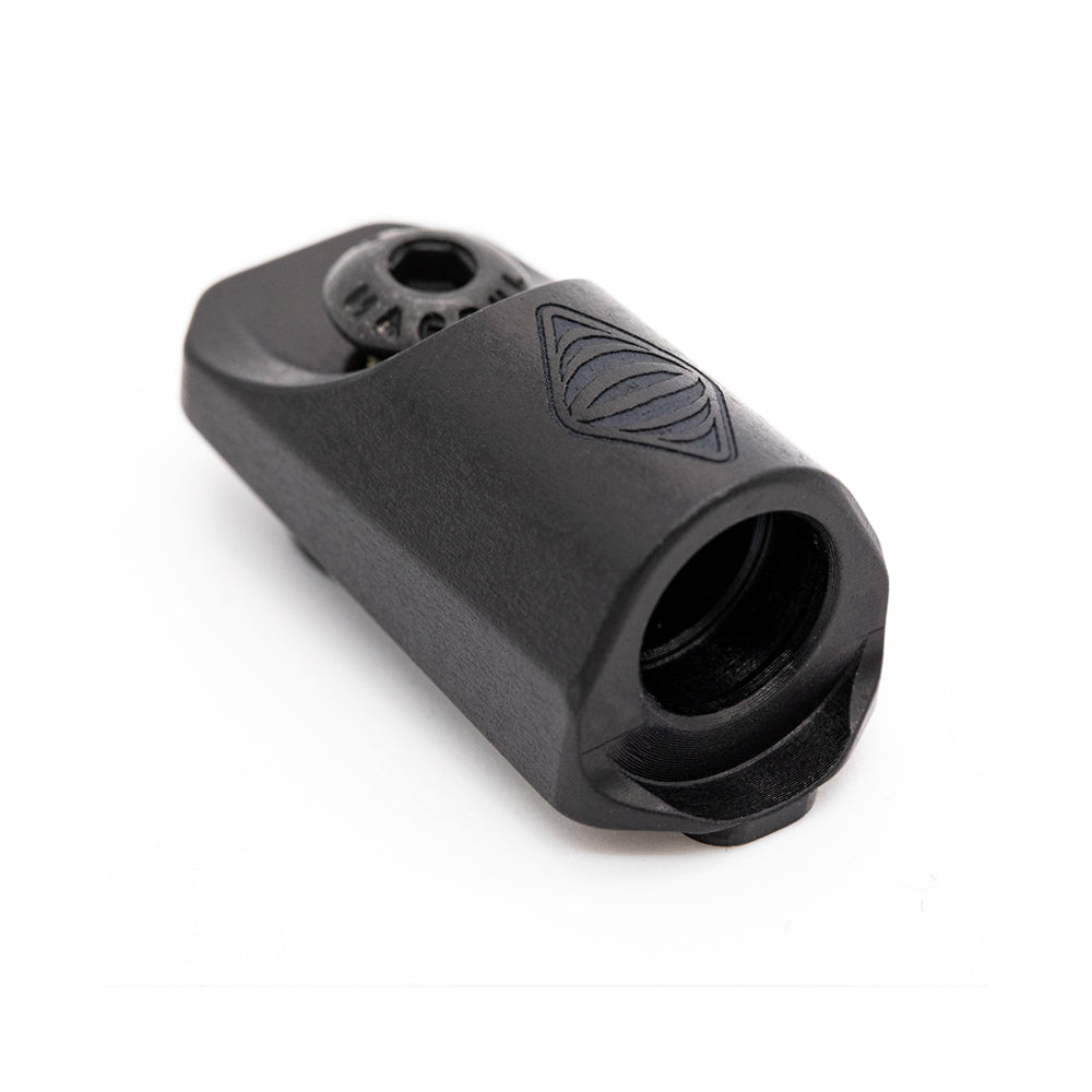 Reptilia SOCKET M-LOK QD sling mount, in black, angled view