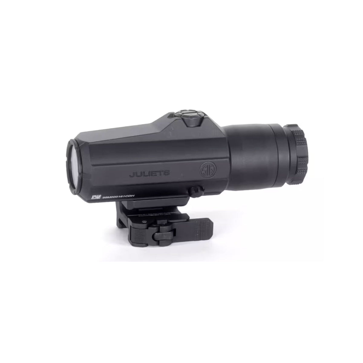 SIG Sauer JULIET6 6x magnifier in a matte black finish, 5.4 in long and 14.7 oz
