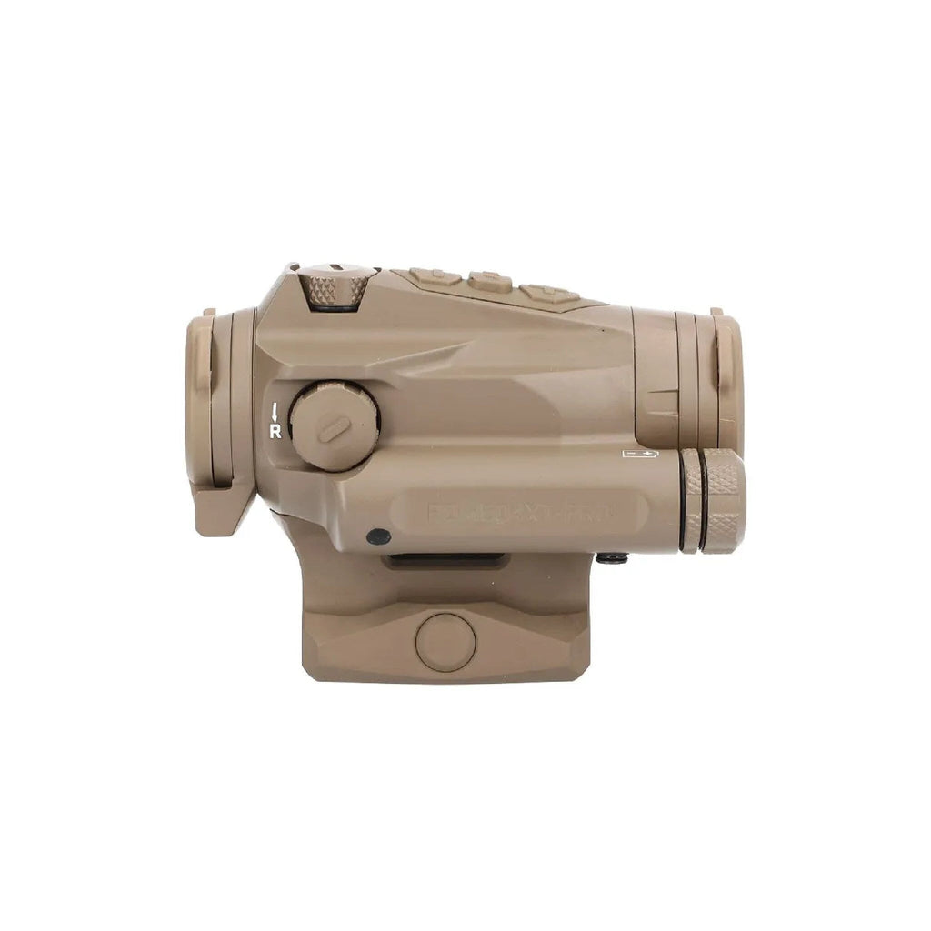 SIG ROMEO4XT-PRO Flat Dark Earth enclosed sight with its selectable Ballistic Circle Dot reticle