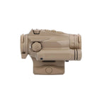 SIG ROMEO4XT-PRO Flat Dark Earth enclosed sight with its selectable Ballistic Circle Dot reticle