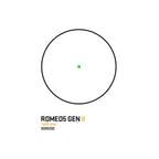 SIG Sauer ROMEO5 Gen II green dot sight on the 1.41 in M1913 I-BEAM Picatinny mount