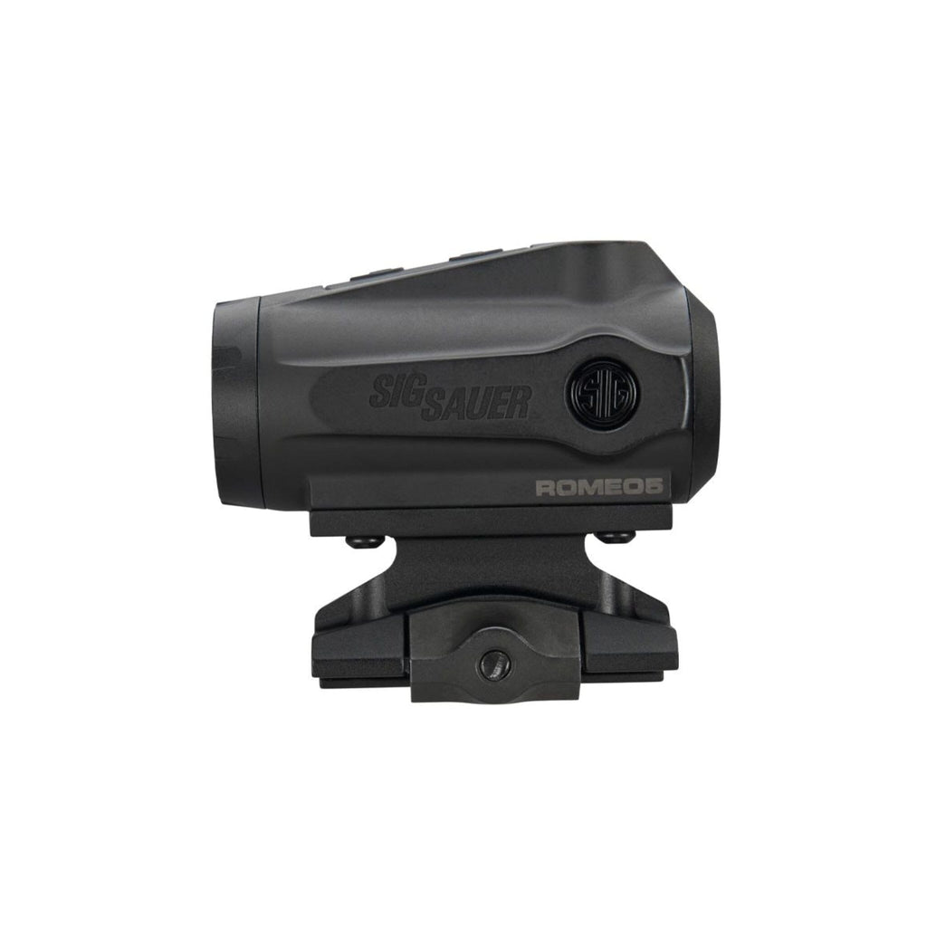 SIG Sauer ROMEO5 Gen II red dot sight in a matte black aluminium housing