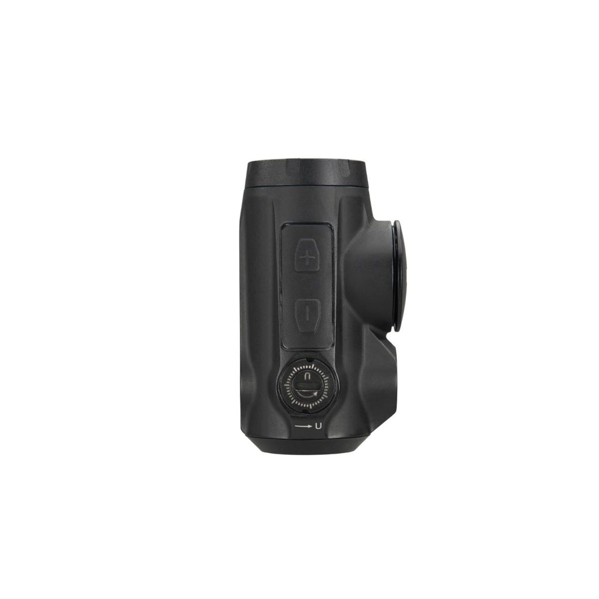 SIG Sauer ROMEO5 Gen II red dot sight with its windage and elevation adjustment turrets