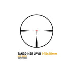SIG Sauer TANGO-MSR 1-10x28 black rifle scope, part SOTM11000, supplied with an ALPHA-MSR mount
