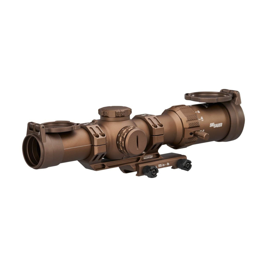 SIG Sauer SOTM11200 TANGO-MSR 1-10x28 LPVO in Coyote Tan with the illuminated MSR BDC10
