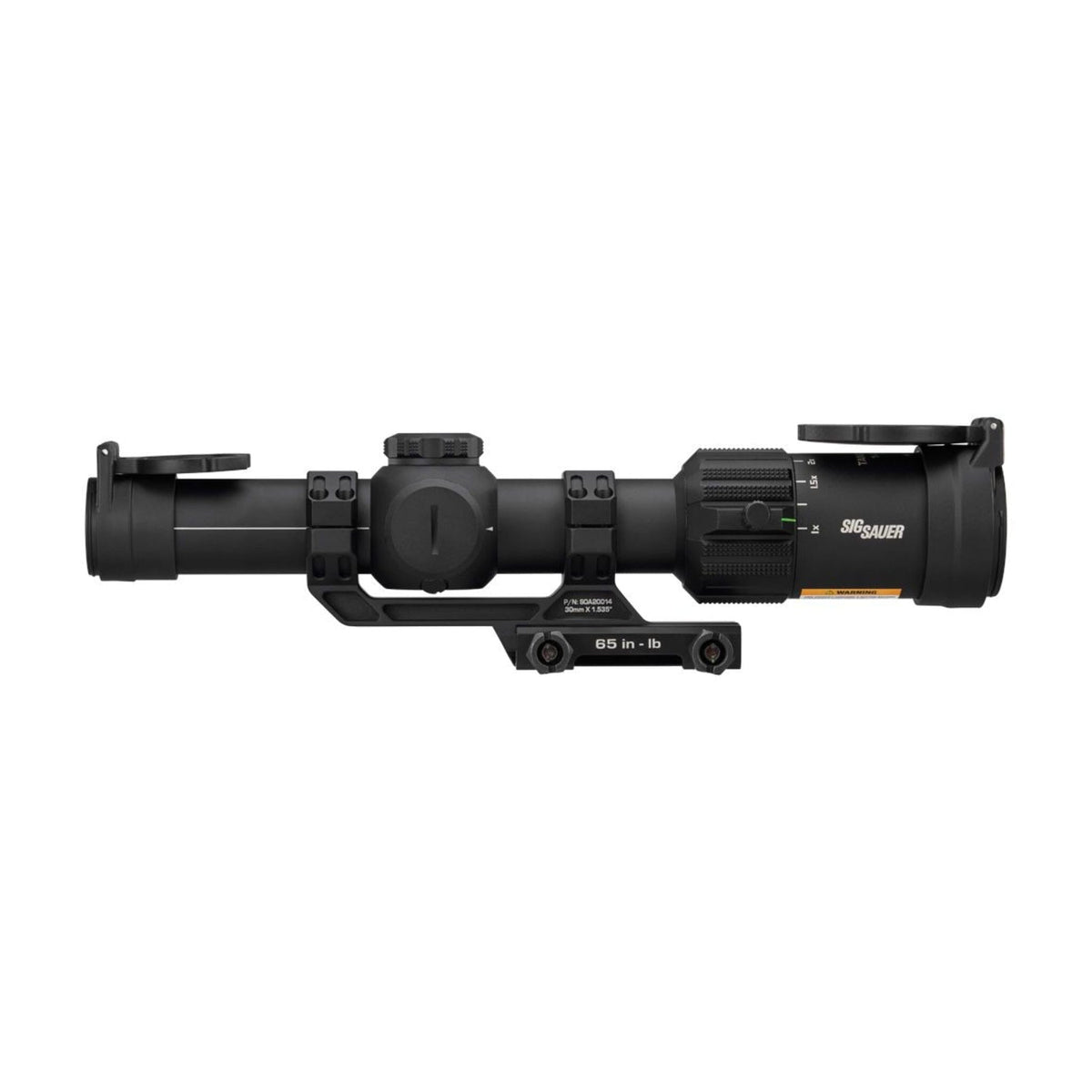 SIG Sauer TANGO-MSR 1-6x24 Hellfire FL-6 scope showing the illumination brightness dial