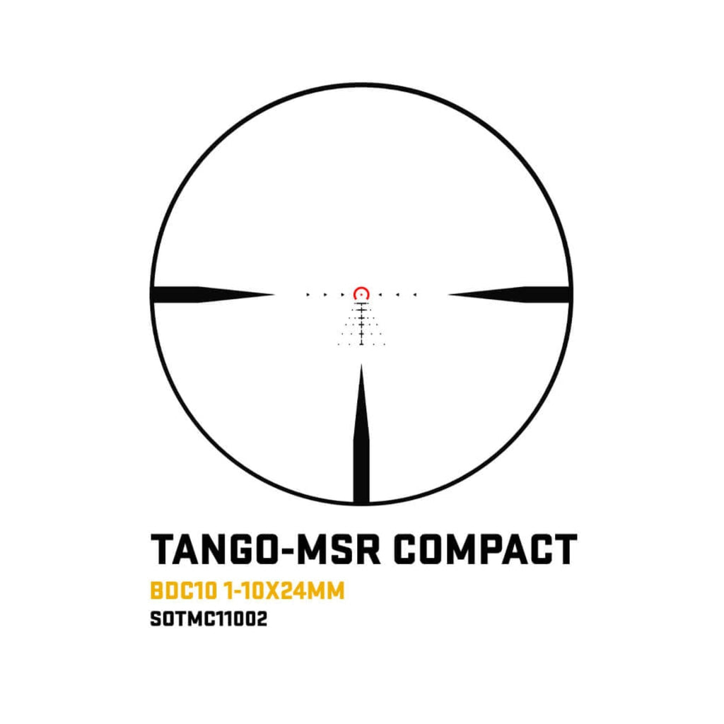 SIG TANGO-MSR Compact 1-10x24 FFP, SOTMC11002, on the pre-levelled ALPHA-MSR cantilever mount