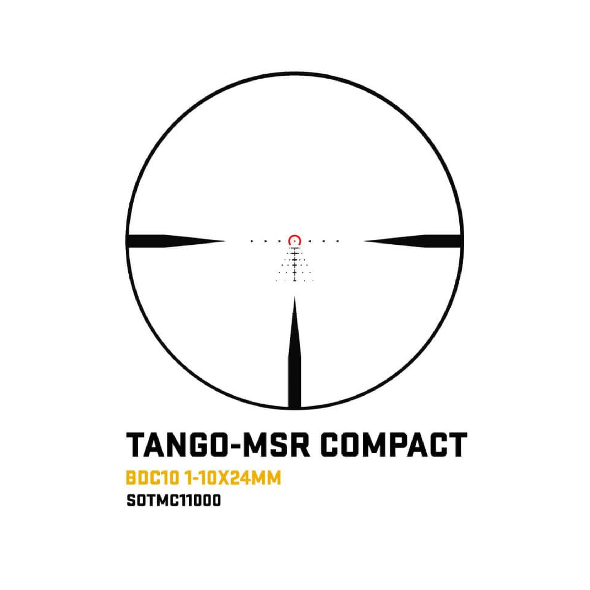 SIG Sauer TANGO-MSR Compact 1-10x24 on the factory-fitted ALPHA-MSR cantilever mount