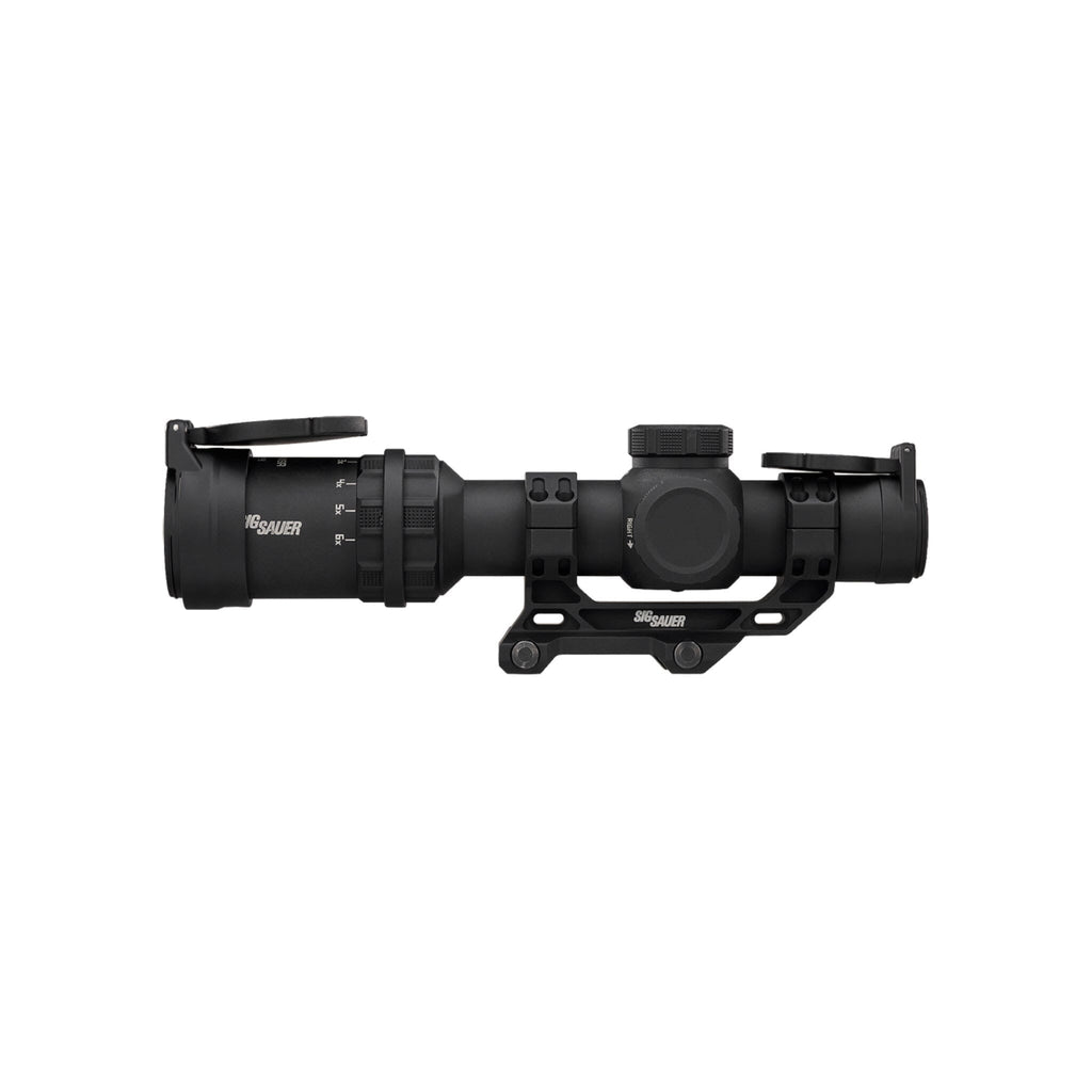 SIG Sauer TANGO-MSR Compact 1-6x24 with its 24 mm objective on a 30 mm aluminium tube