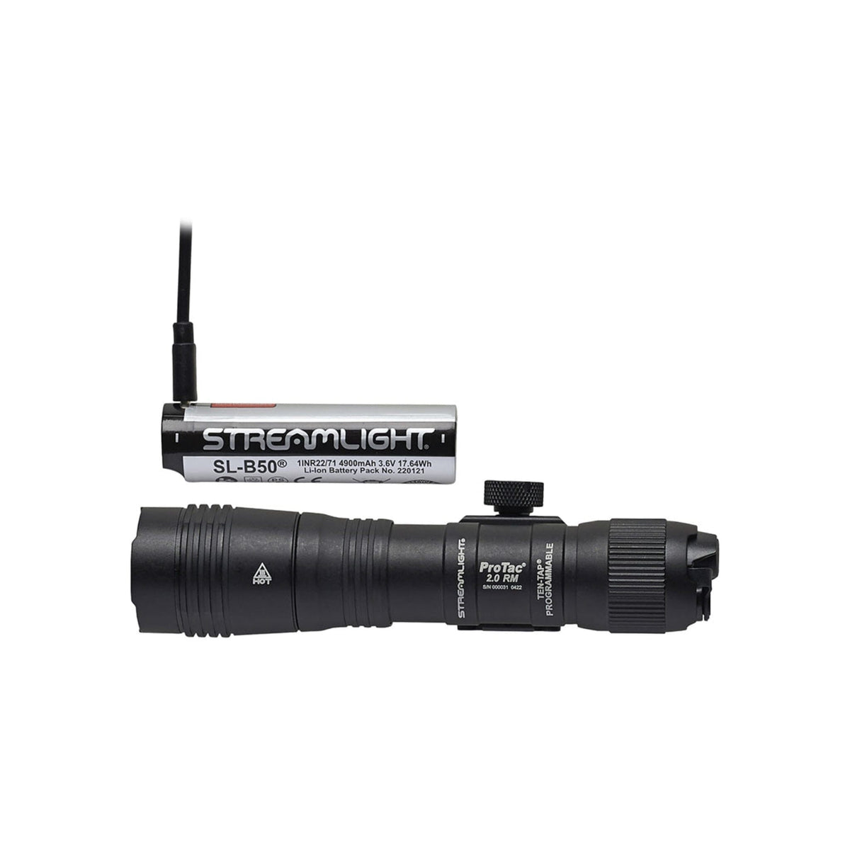 ProTac 2.0 Rail Mount light producing 17,700 candela for a 266 metre beam