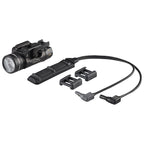 Streamlight TLR-1 HL Long Gun Kit in black showing the light body and rail-grip clamp