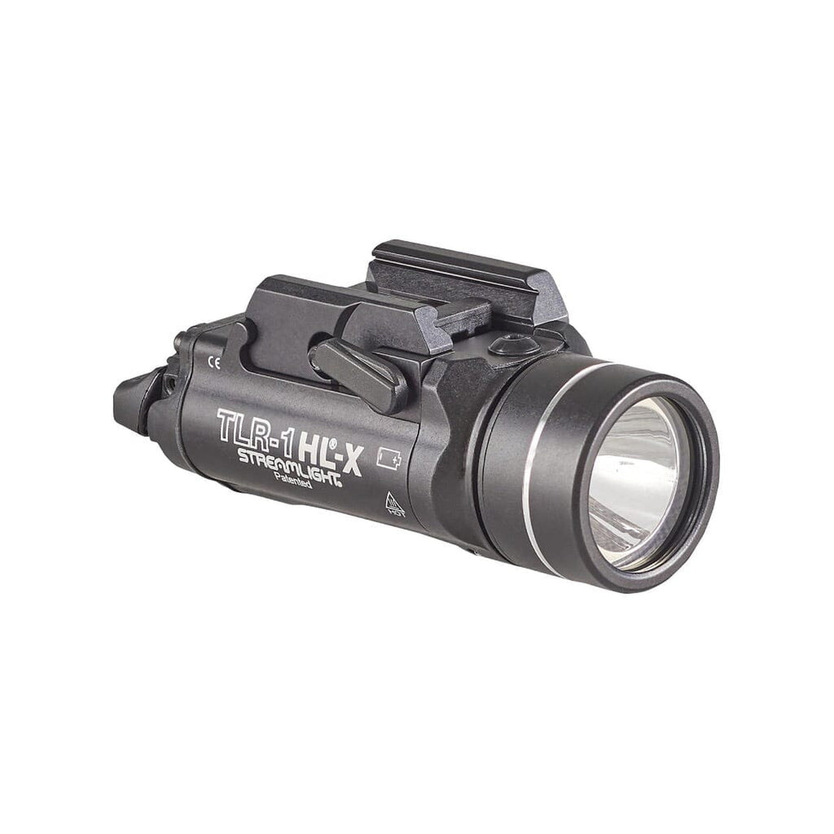 Streamlight TLR-1 HL-X weapon light with a beam reaching 245 metres on two CR123A lithium cells