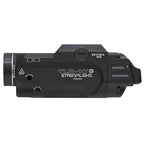 Streamlight TLR-10 G with the white LED bezel alongside the green laser aperture