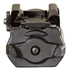 Streamlight TLR-1s weapon light in black showing the ambidextrous paddle switch end