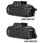 Streamlight TLR-3X for 1913 Slim rails showing the ambidextrous rear paddle switches