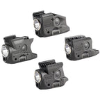 Streamlight TLR-6 HL G weapon light with green laser shown from several angles on a white background