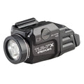 Streamlight TLR-7 X USB handgun light in black shown at a three-quarter angle on white