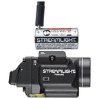 Streamlight TLR-8 HL-X G sub weapon light with the green laser aperture beside the white LED bezel