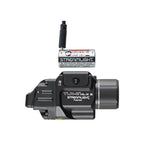 Streamlight TLR-8 HL-X USB showing the red aiming laser aperture beside the white LED