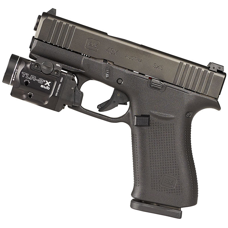 Streamlight TLR-8 X sub 69418 rail clamp for subcompact pistols on the 1913 pattern