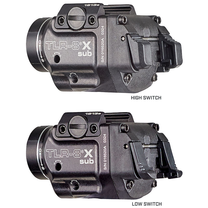 Streamlight TLR-8 X sub for 1913OS rails, rated at 500 lumens of white light