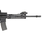 Streamlight TLR RM 1 Laser-G System clamped to a MIL-STD-1913 Picatinny rail with the key kit