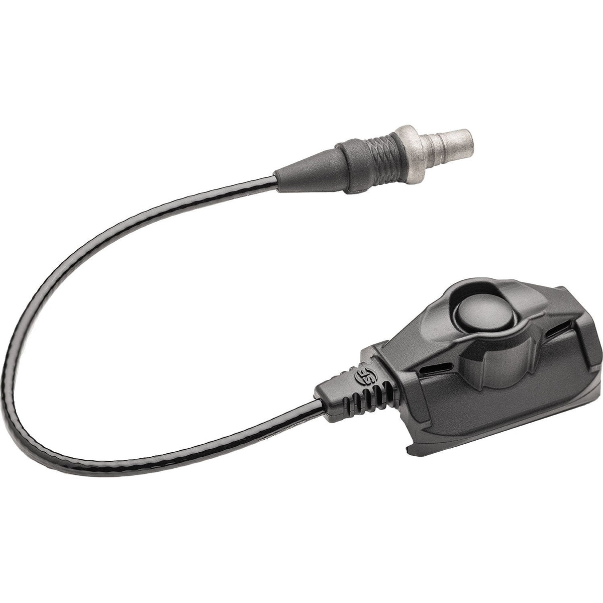 SureFire CSP-07 compact remote cable switch with its Picatinny snap-on clamp and 7 in cable