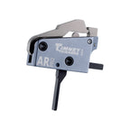 Timney AR PRO Two-Stage Trigger - AR-15 Drop-In (8 oz / 1.5 lb), angled side view showing the AR markings