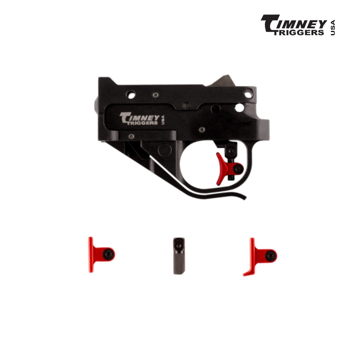 Timney Calvin Elite Trigger - Ruger 10/22, with its small parts laid out