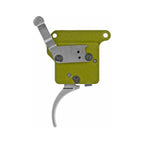 Timney Elite Hunter Trigger 512-V2THIN - Remington 700 - Thin Straight - Nickel, side profile with the silver shoe