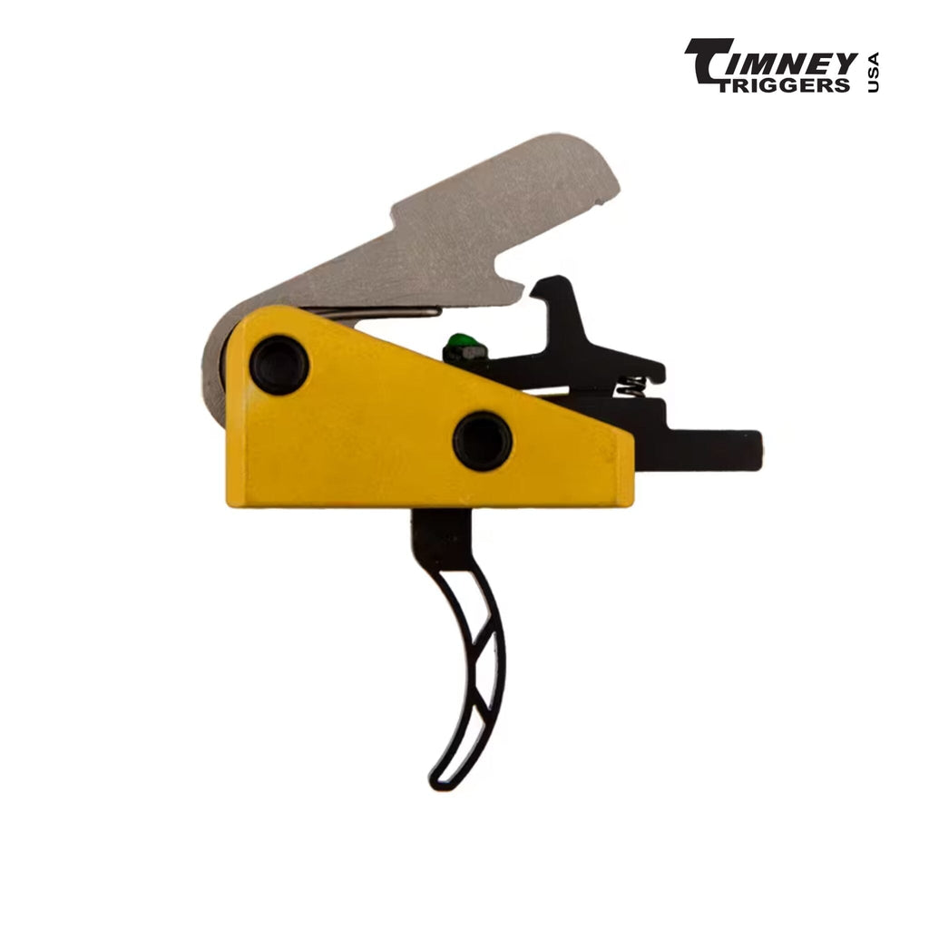 Timney Skeletonised Trigger 661S - AR-15 Small Pin - Single-Stage 3 lb, side profile with the skeletonised shoe