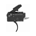 TriggerTech Competitive Two-Stage Trigger - AR-15 - Curved 3.5 lb - PVD Black, side profile showing the housing markings