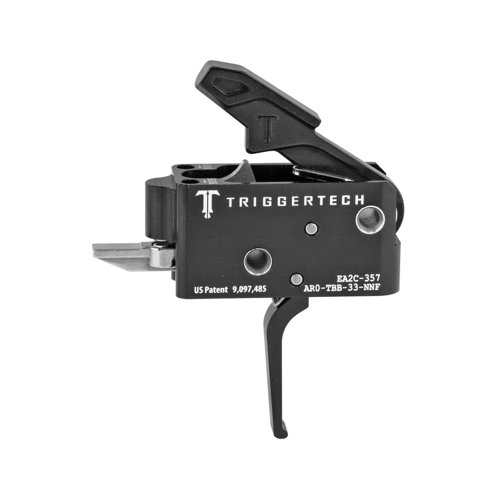 TriggerTech Competitive Two-Stage Trigger - AR-15 - Flat 3.5 lb - PVD Black, AR0-TBB-33-NNF