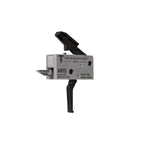 TriggerTech Duty Single-Stage Trigger - AR-15 - Flat - Black, side profile showing the housing markings